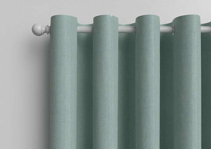 Delicate Chevron, Turquoise - Made to Measure Curtains - Image 12